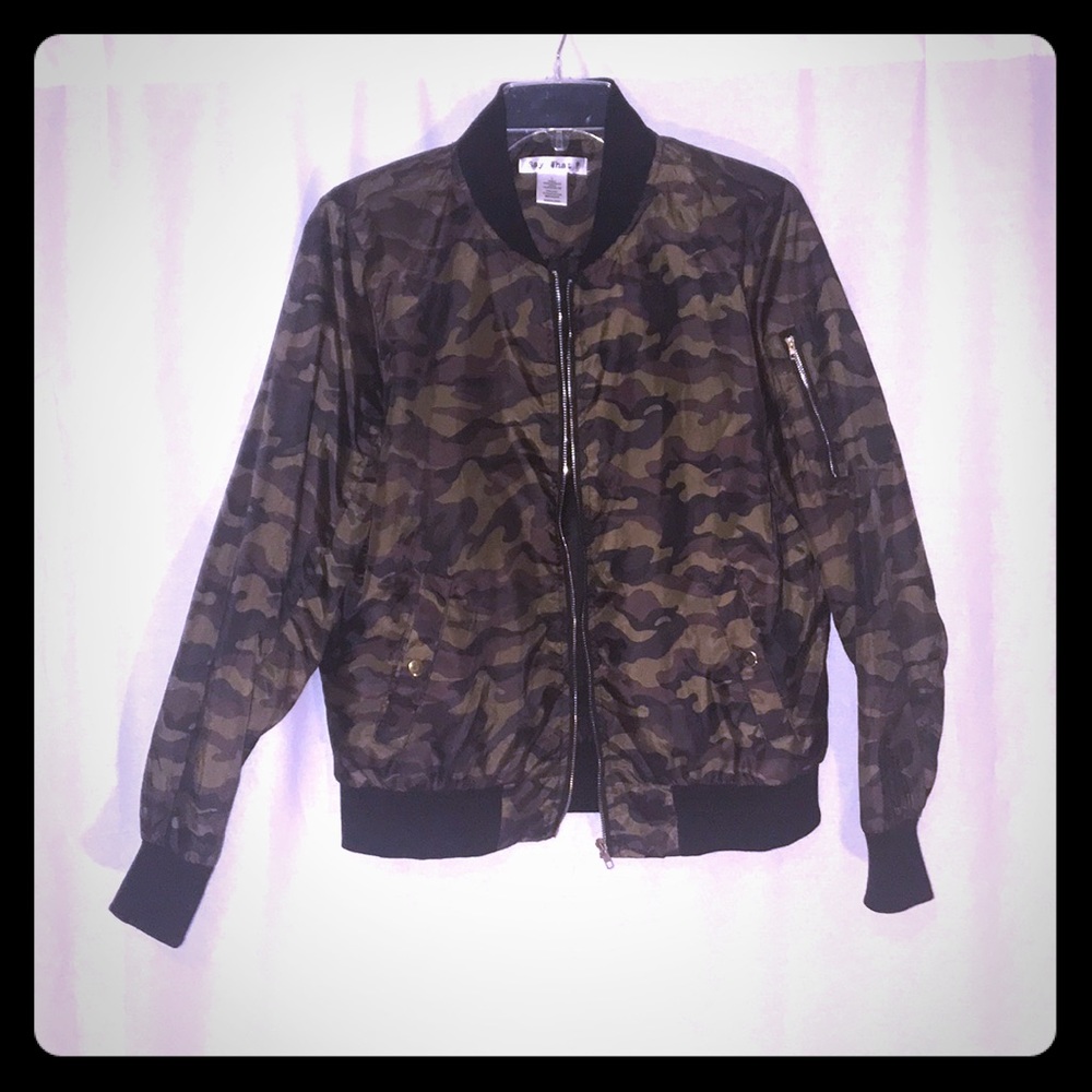 Camouflage Bomber Jacket